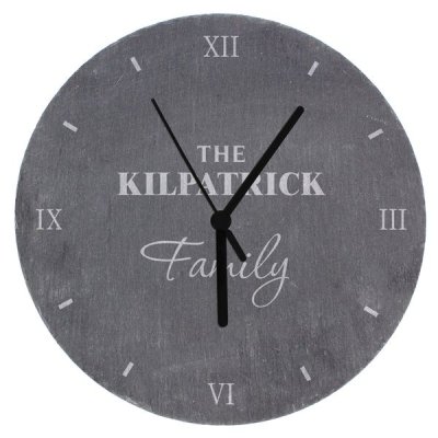 (image for) Personalised Family Slate Clock