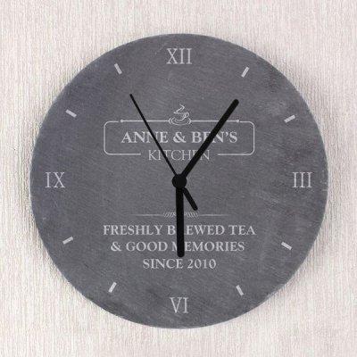 (image for) Personalised Kitchen Slate Clock