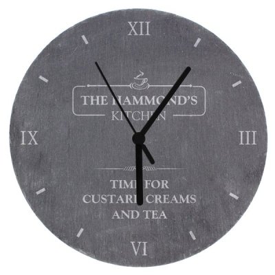 (image for) Personalised Kitchen Slate Clock