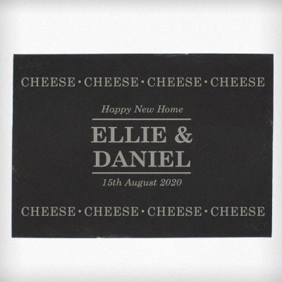 (image for) Personalised Cheese Cheese Cheese Slate Cheese Board