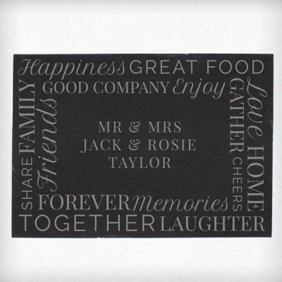 (image for) Personalised 'Together' Slate Placemat