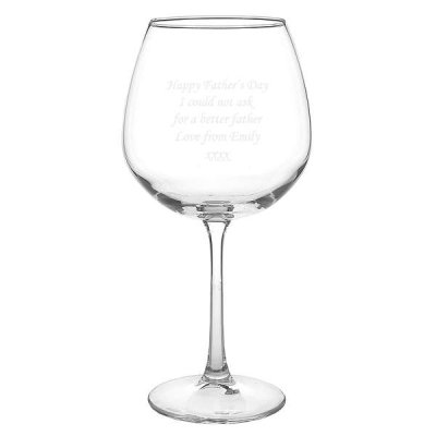(image for) Birthday Gift Girlfriend Full Bottle Engraved Wine Glass