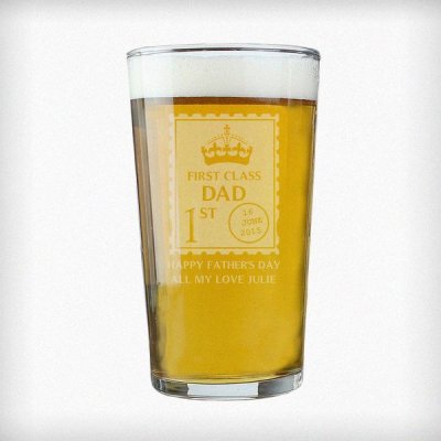 (image for) Personalised 1st Class Pint Glass