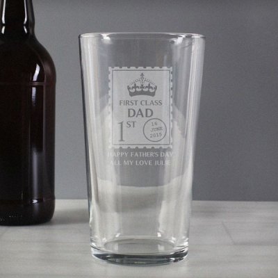 (image for) Personalised 1st Class Pint Glass