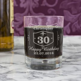 (image for) Personalised Classic Whisky Style Tumbler Bubble Glass