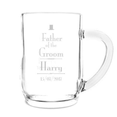 (image for) Personalised Decorative Wedding Father of the Groom Tankard