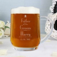 (image for) Personalised Decorative Wedding Father of the Groom Tankard