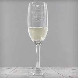(image for) Personalised Decorative Wedding Bridesmaid Glass Flute