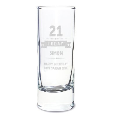 (image for) Personalised Birthday Star Shot Glass
