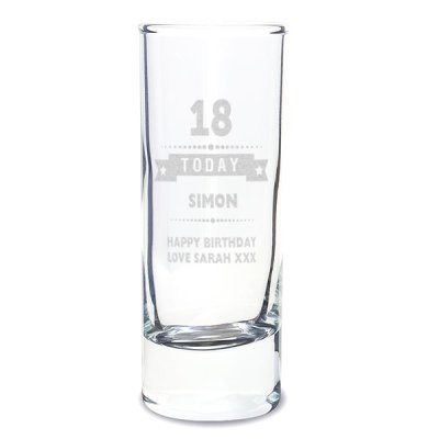 (image for) Personalised Birthday Star Shot Glass