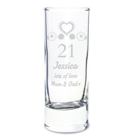 (image for) Personalised Birthday Craft Shot Glass Engraved