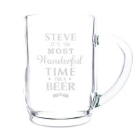 (image for) Personalised Wonderful Time For A Beer... Glass Tankard