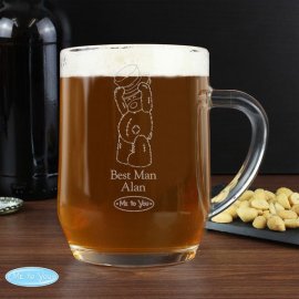(image for) Personalised Me To You Engraved Male Wedding Tankard