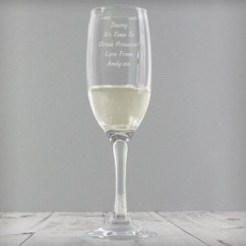(image for) Personalised Any Message Prosecco Flute
