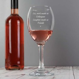 (image for) Personalised Any Message Wine Glass