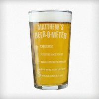 (image for) Personalised Beer-o-Meter Pint Glass