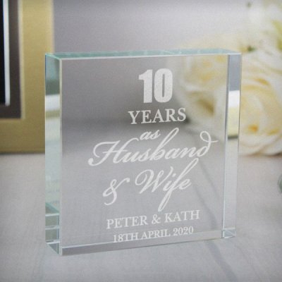 (image for) Personalised Anniversary Large Crystal Token