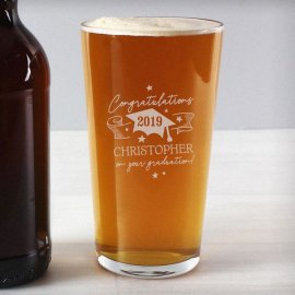 (image for) Personalised Graduation Pint Glass