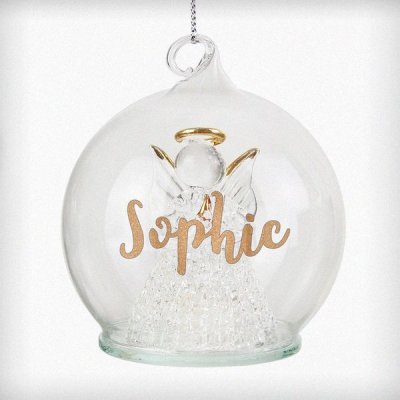 (image for) Personalised Christmas LED Angel Bauble