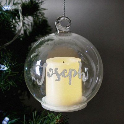 (image for) Personalised Christmas LED Candle Bauble