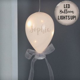 (image for) Personalised Message LED Glass Balloon