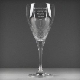 (image for) Personalised Crystal Wine Goblet