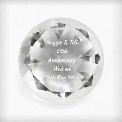 (image for) Personalised Diamond Paperweight