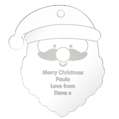 (image for) Personalised Acrylic Santa Decoration
