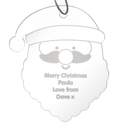 (image for) Personalised Acrylic Santa Decoration