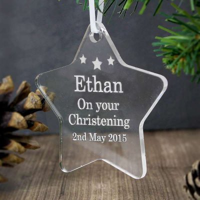 (image for) Personalised Acrylic Star Decoration
