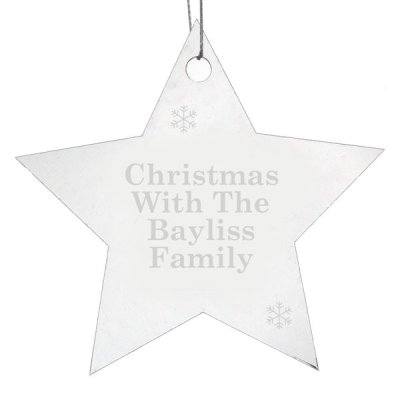 (image for) Personalised Acrylic Star Christmas Decoration
