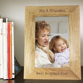 (image for) Personalised 5x7 Wooden Photo Frame