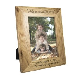(image for) Personalised 5x7 Grandchildren Wooden Photo Frame