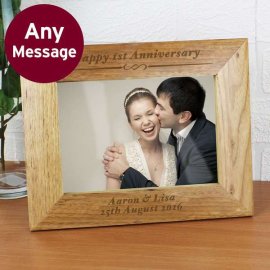 (image for) Personalised Formal 5x7 Wooden Photo Frame