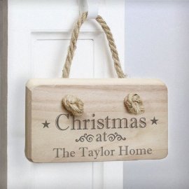 (image for) Personalised Christmas Wooden Sign