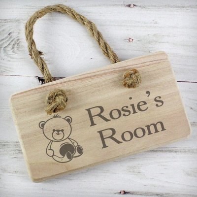 (image for) Personalised Teddy Wooden Sign