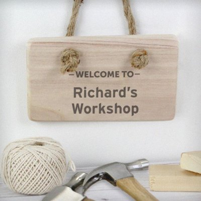 (image for) Personalised Welcome To... Wooden Sign