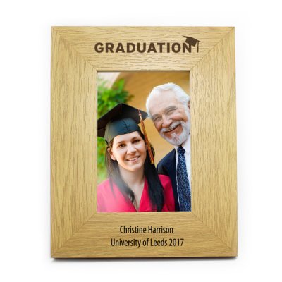 (image for) Personalised 6x4 Graduation Wooden Photo Frame