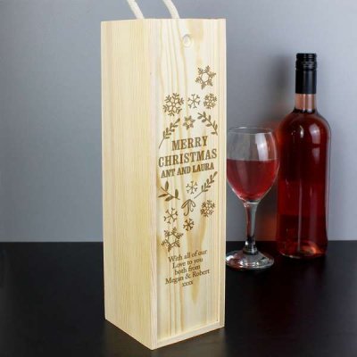 (image for) Personalised Christmas Frost Bottle Presentation Box