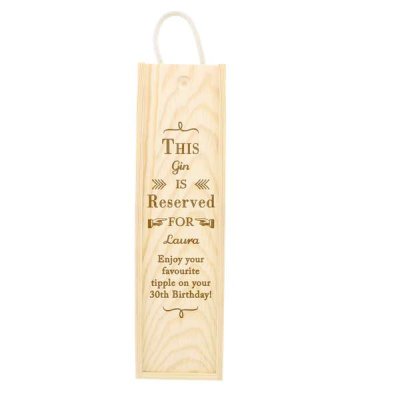 (image for) Personalised Reserved For Bottle Presentation Box
