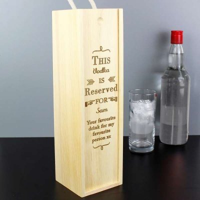 (image for) Personalised Reserved For Bottle Presentation Box