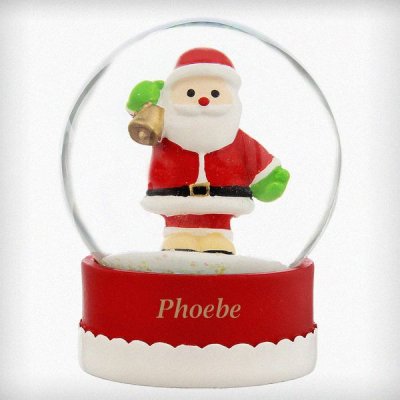 (image for) Personalised Santa Snow Globe