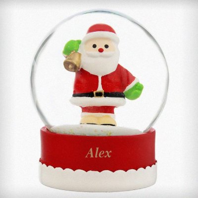 (image for) Personalised Santa Snow Globe