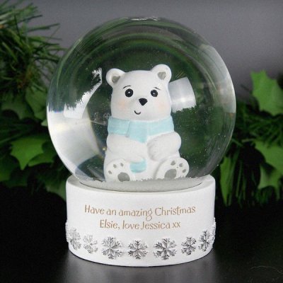 (image for) Personalised Polar Bear Snow Globe
