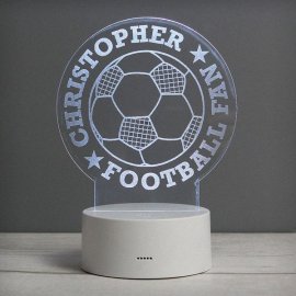 (image for) Personalised Football LED Colour Changing Desk Night Light