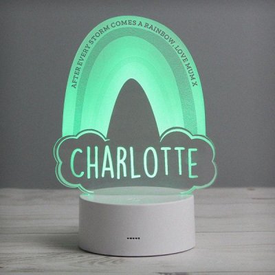 (image for) Personalised Rainbow LED Colour Changing Night Light