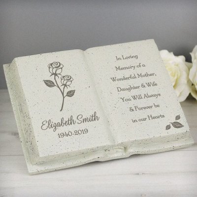 (image for) Personalised Rose Memorial Book