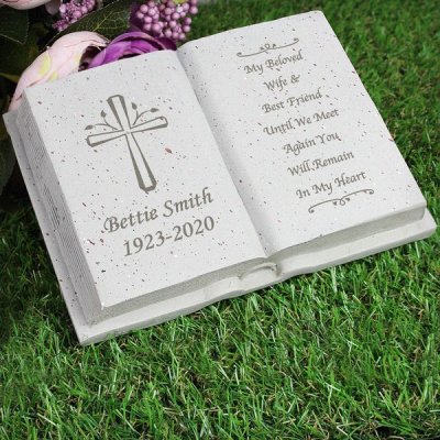 (image for) Personalised Cross Memorial Book