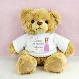 (image for) Personalised Fabulous Bridesmaid Message Bear