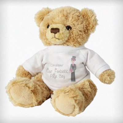 (image for) Personalised Fabulous Page Boy Message Bear